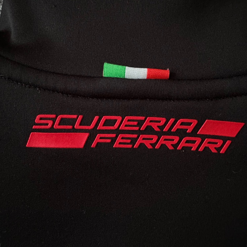 Puma Scuderia Ferrari Track Jacket Black Red Full Zip L Motorsport Car Racing - Picture 7 of 12